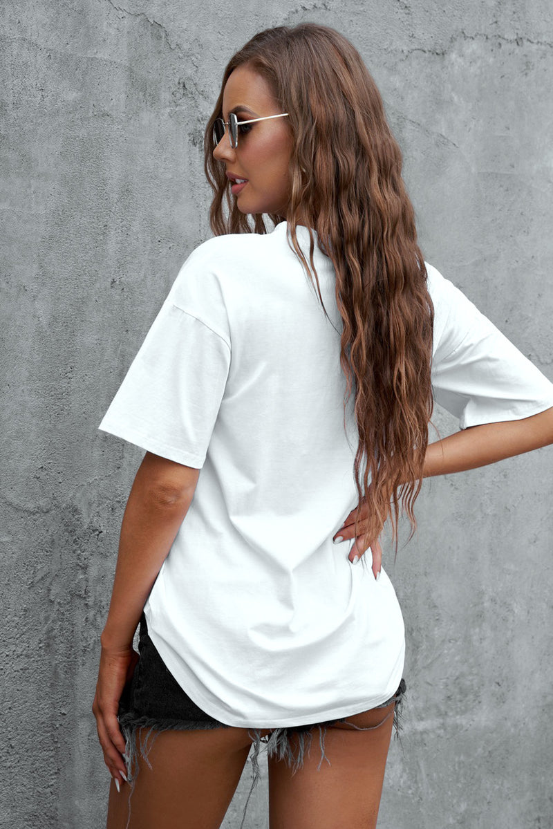 Crew Neck Oversize Tee