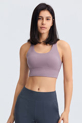 Triangle Mesh Back Sports Bra