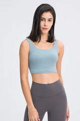 Scoop Neck and Back Sports Bra