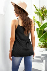 Polka Dot Lace V-Neck Camisole