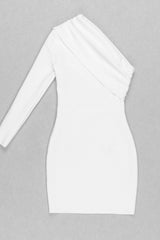 Asymmetrical One Shoulder Dress - One Shoulder Dress | Nidsta