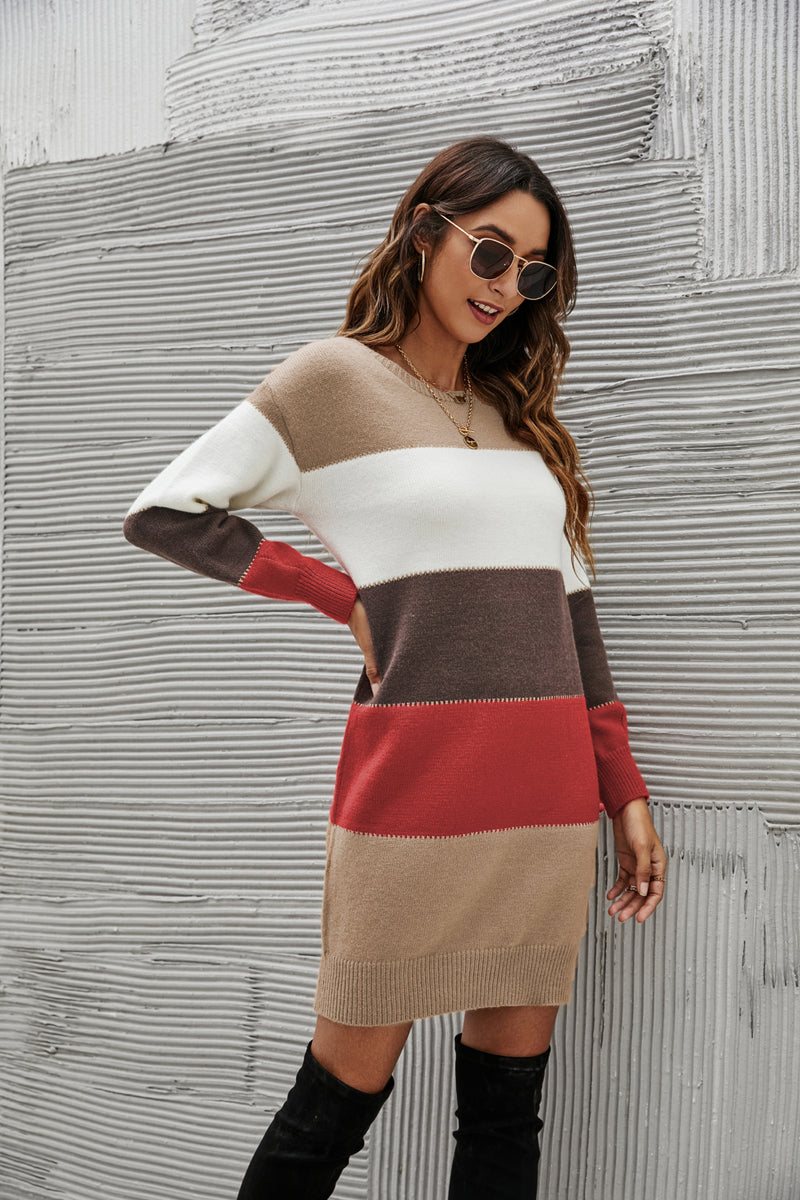 Striped Sweater Dress