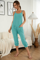 Patch Pocket Cami Jumpsuit