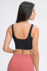 Scoop Neck and Back Sports Bra