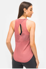 Cut Out Back Sports Tank Top