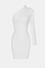 Asymmetrical One Shoulder Dress - One Shoulder Dress | Nidsta