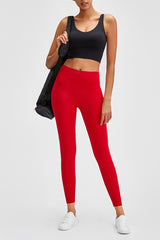 Wide Seamless Band Waist Sports Leggings