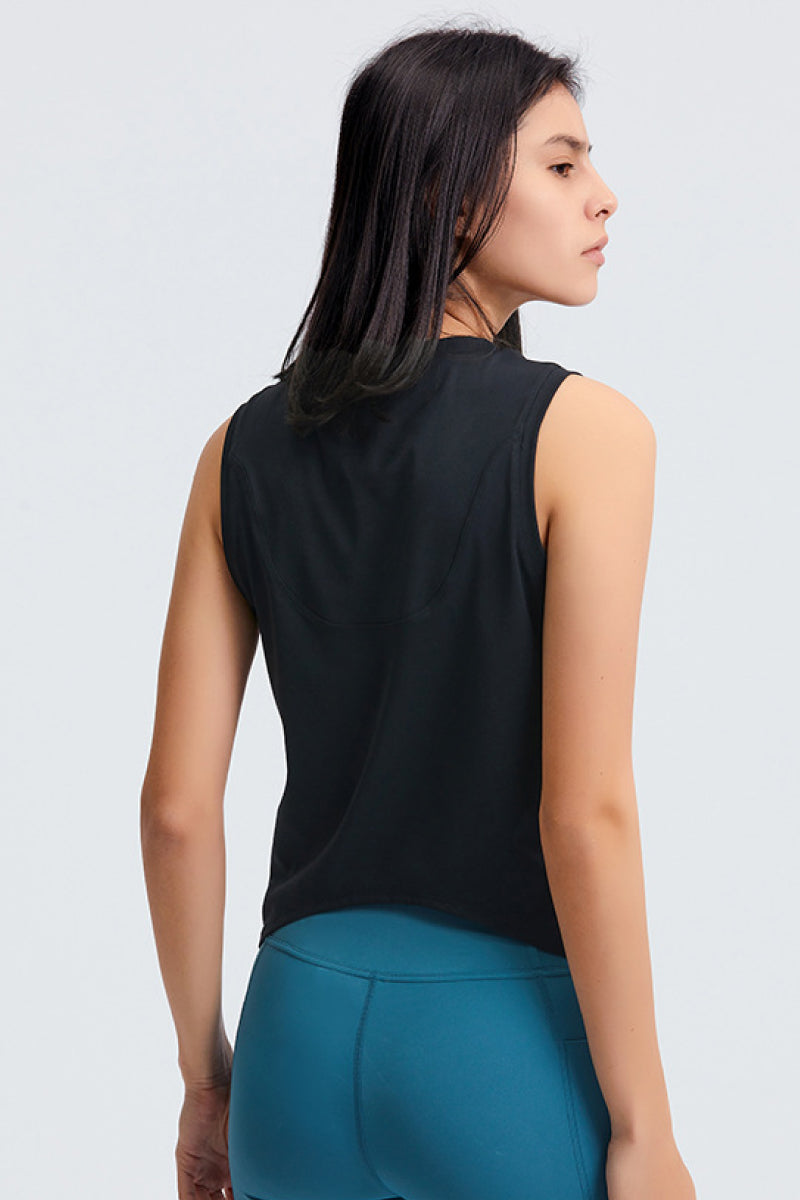 Curved Hem Active Tank